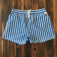 Ben | Men's Striped Swim Shorts with Drawstring Waist