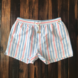 Ben | Men's Striped Swim Shorts with Drawstring Waist