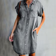 Eunice | Women's Denim Shirt Dress with Pockets