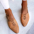 Cordelia | Women's Pointed Toe Woven Leather Mule Sandals