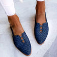 Cordelia | Women's Pointed Toe Woven Leather Mule Sandals