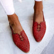 Cordelia | Women's Pointed Toe Woven Leather Mule Sandals