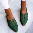Cordelia | Women's Pointed Toe Woven Leather Mule Sandals