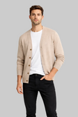 Men’s Button-Front Knit Cardigan