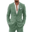 Damian | Men's Tailored Slim-Fit Linen Suit Set