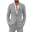 Damian | Men's Tailored Slim-Fit Linen Suit Set