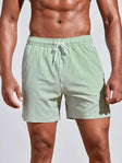 Denver | Men's Stripes Quick-Dry Swim Shorts with Adjustable Drawstring