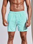Denver | Men's Stripes Quick-Dry Swim Shorts with Adjustable Drawstring