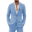 Damian | Men's Tailored Slim-Fit Linen Suit Set