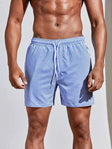 Denver | Men's Stripes Quick-Dry Swim Shorts with Adjustable Drawstring