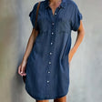 Eunice | Women's Denim Shirt Dress with Pockets