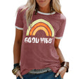 Emery | Women's Short Sleeves Graphic T-Shirt with Contrast Trim