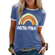 Emery | Women's Short Sleeves Graphic T-Shirt with Contrast Trim