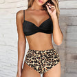 Nova | Women's Twist Front Bikini Set with High Waist Bottoms